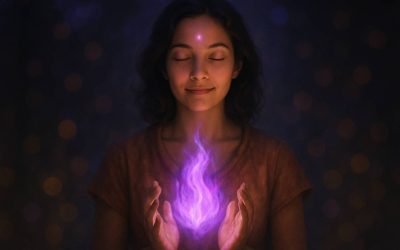 Quand la flamme violette Éveille la guérison sacrée