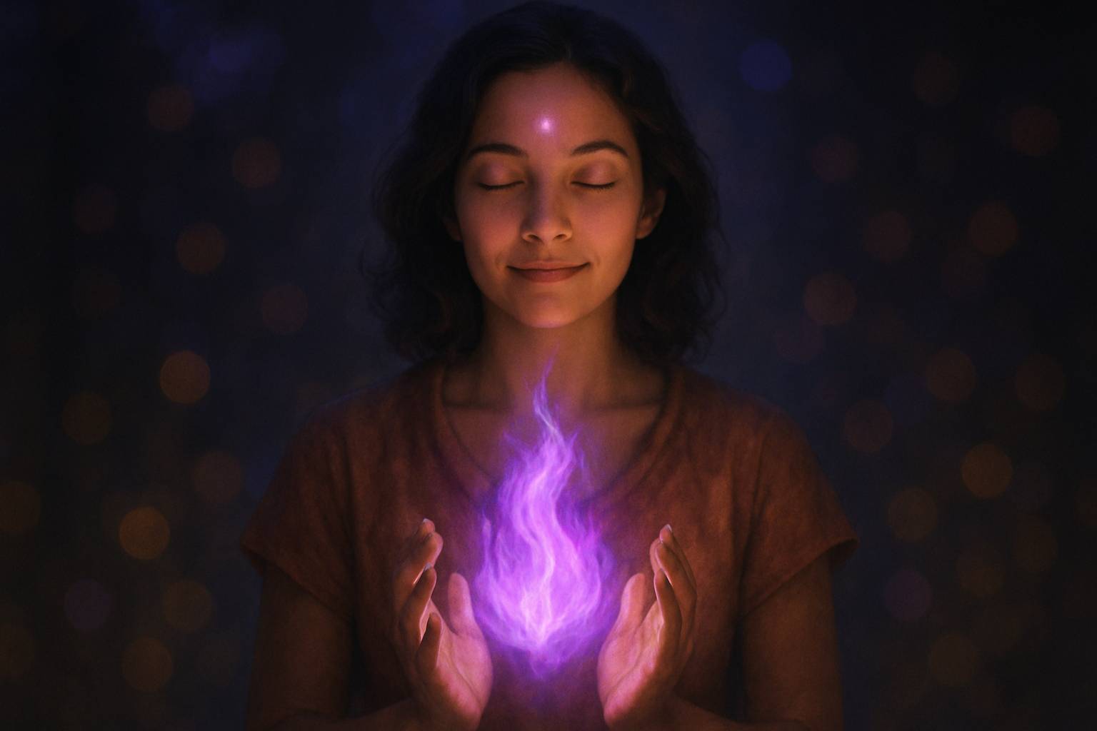 Quand la flamme violette Éveille la guérison sacrée