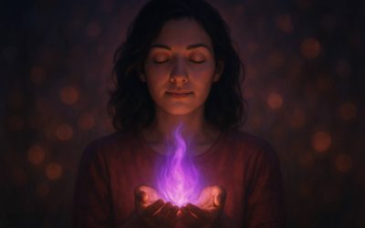La flamme violette, lumière transformatrice de l’ombre à la paix intérieure
