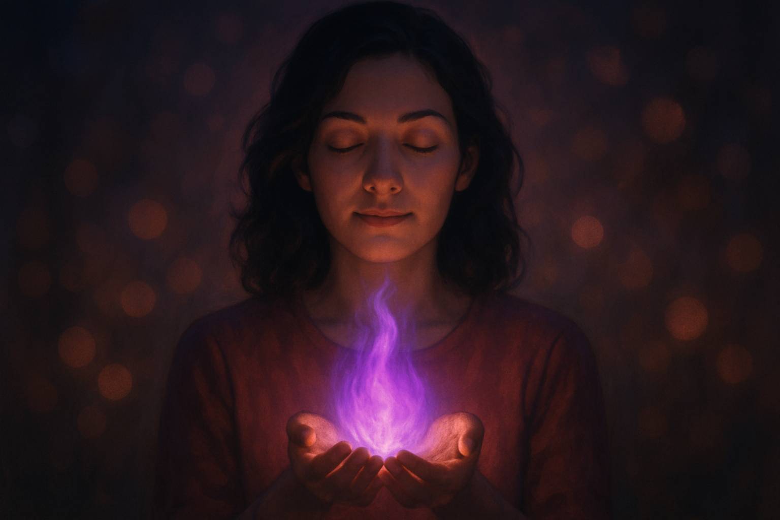 La flamme violette, lumière transformatrice de l’ombre à la paix intérieure