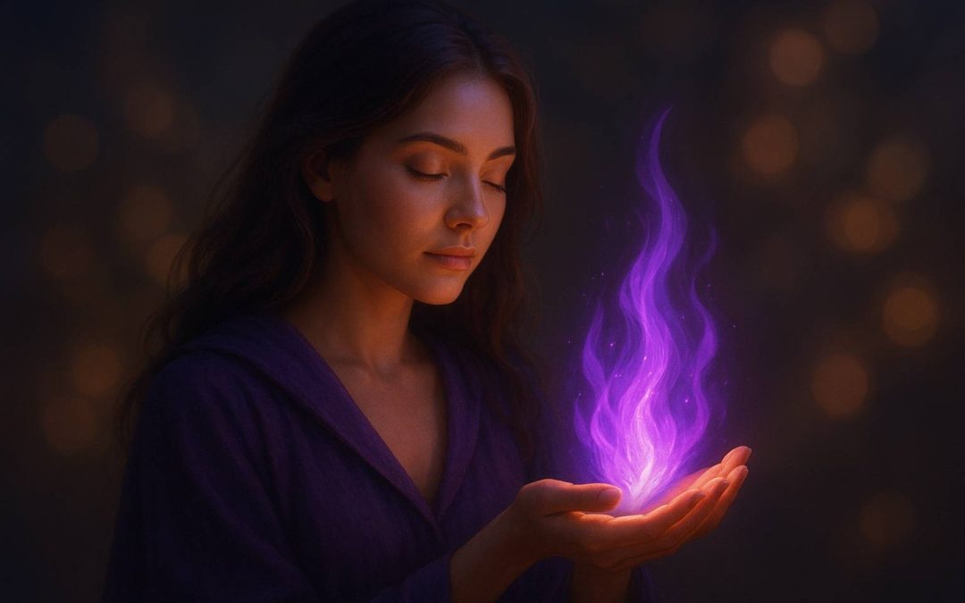 La flamme violette : alchimie sacrée de la transmutation et de la guérison